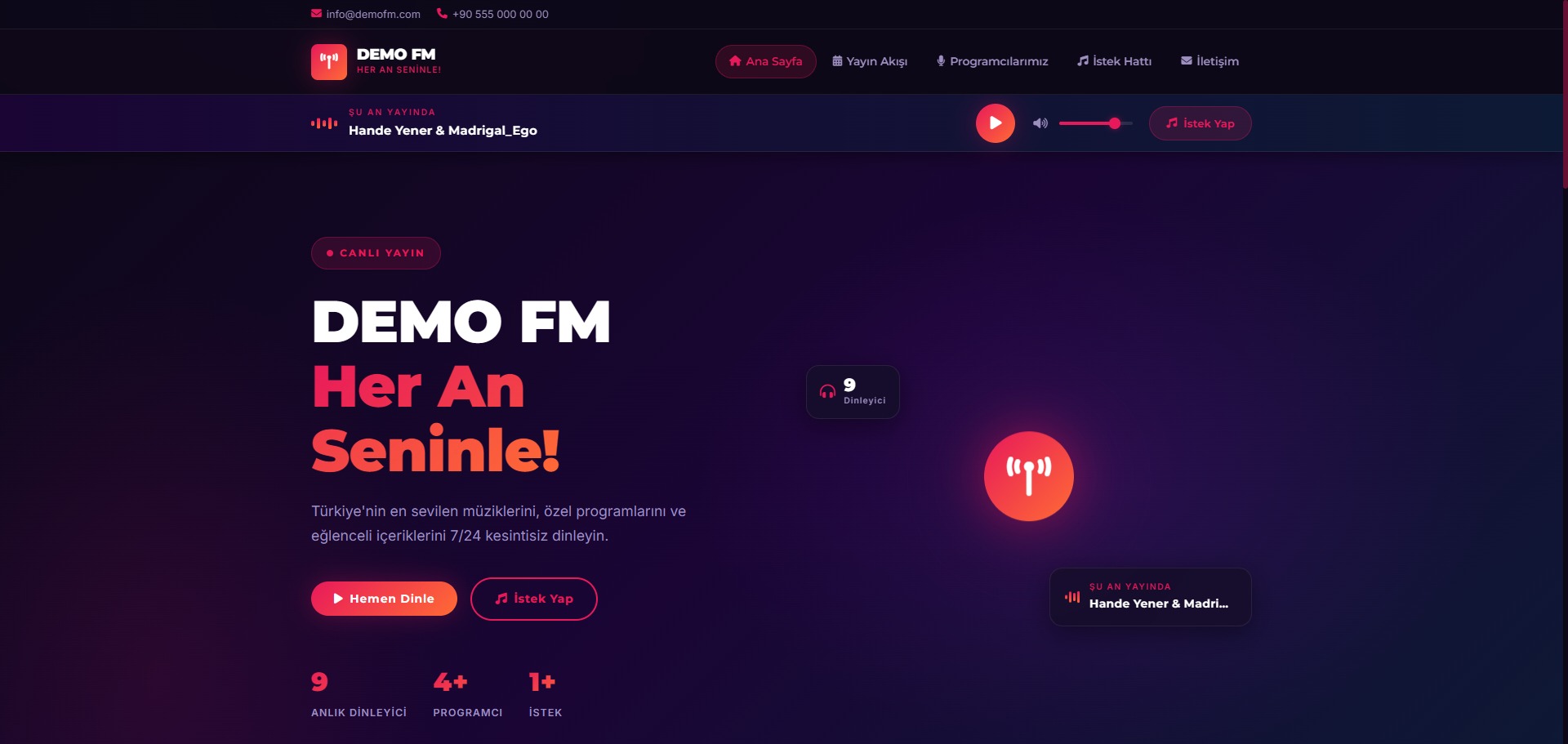 Radyo Web Sitesi Pro 13