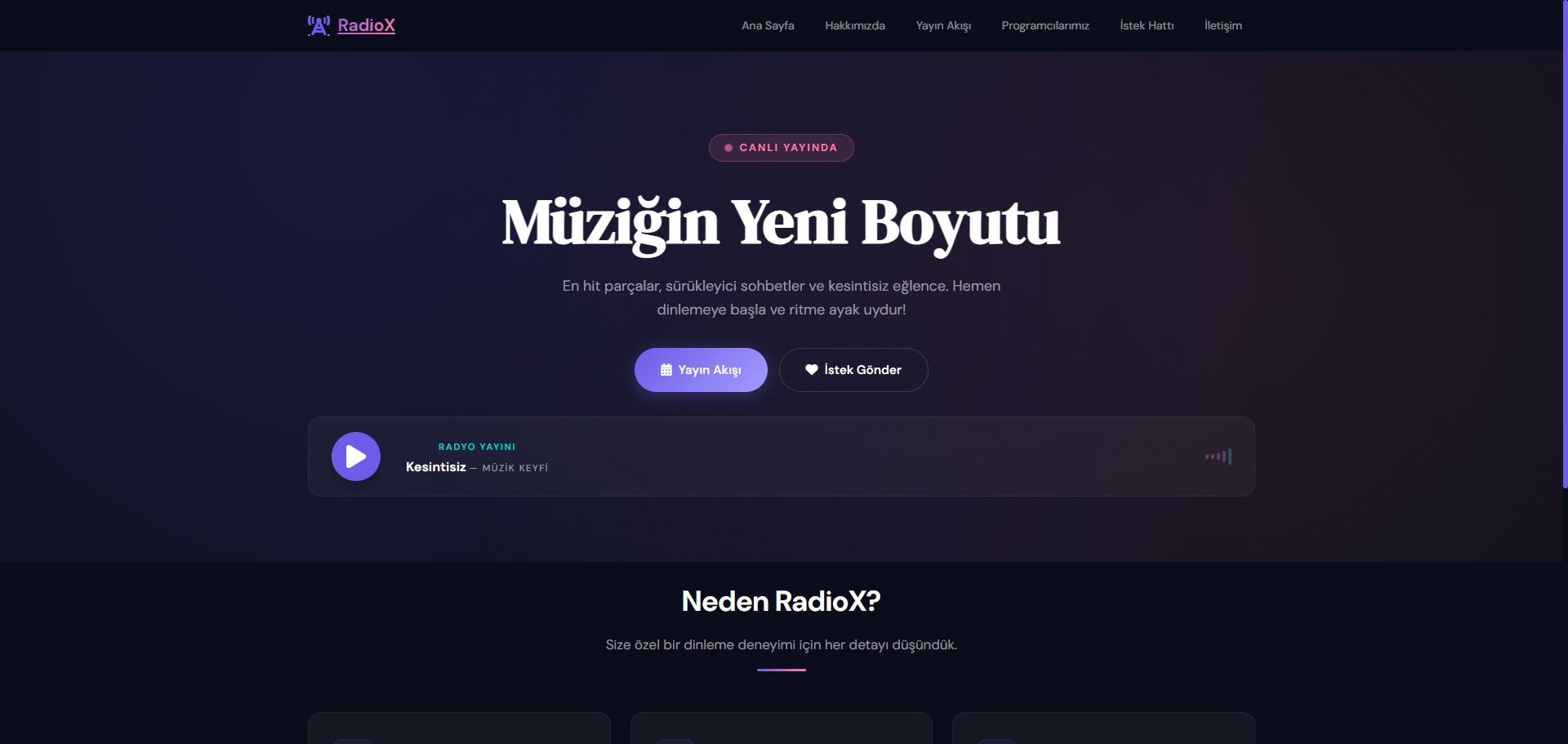 Radyo Web Sitesi Pro 7